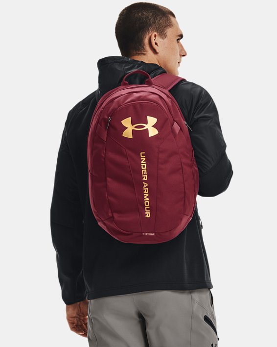 UA Hustle Lite Backpack, Red, pdpMainDesktop image number 4